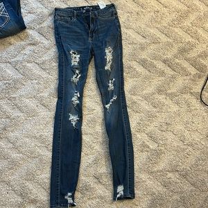 women hollister skinny jeans